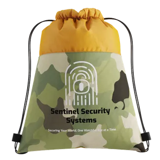 Camo Drawstring Bag - Custom Aprons Now