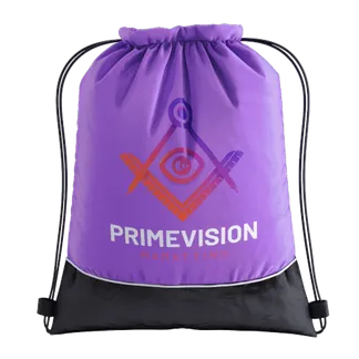 Two-tone Drawstring Bag - Custom Aprons Now