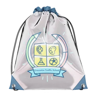 Custom Reflective Drawstring Bag - Custom Aprons Now