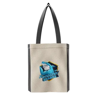 Custom Two-Tone Cotton Tote Bag - Custom Aprons Now