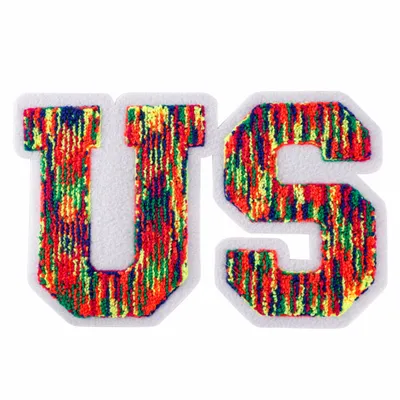 Multi Color Chenille Patch - Custom Aprons Now
